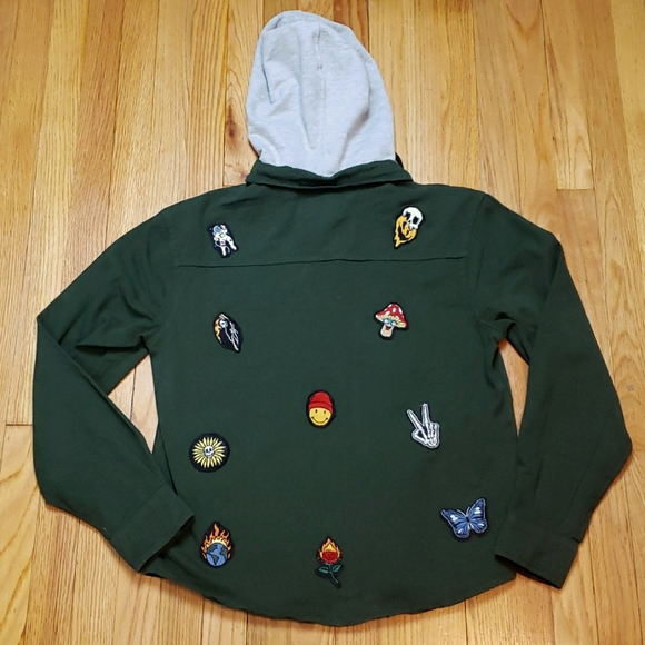 Eighty Eight Hoodie Medium Patches Jean Jacket - Picture 2 of 11